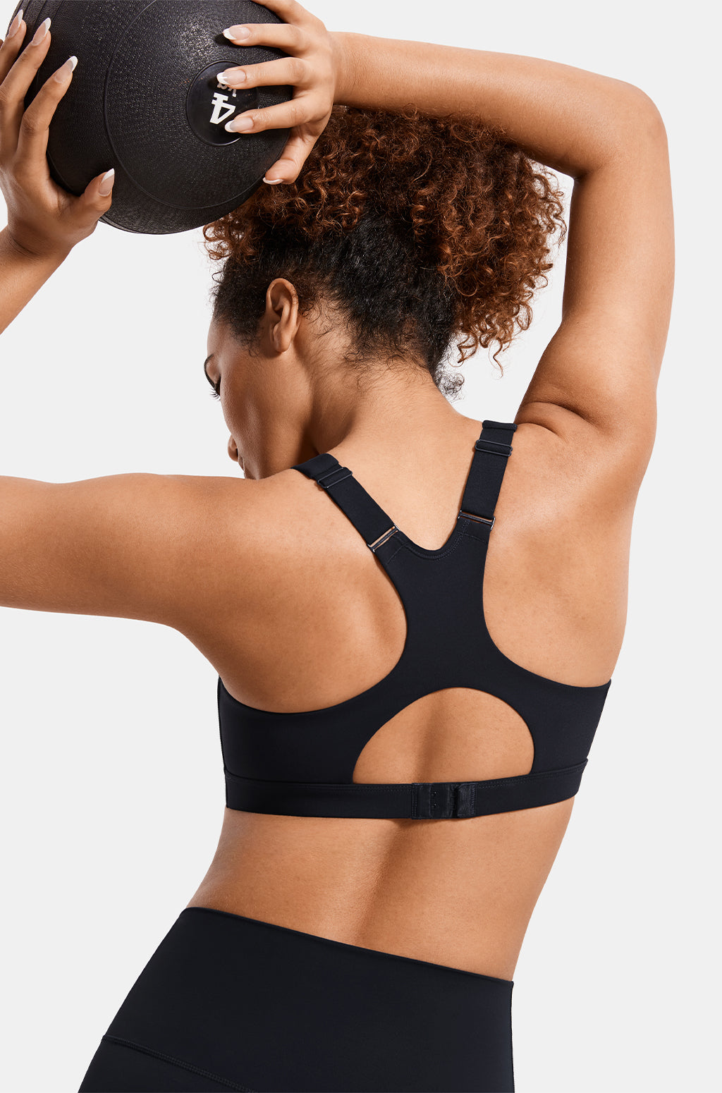 Zip Front Racerback Sports Bra