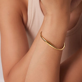 Pulseira Cúbica Banhada a Ouro 18k