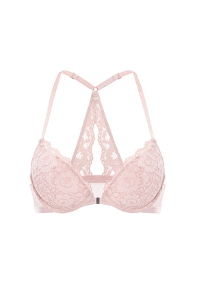 Lacy Racerback Push Up Bra