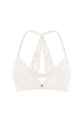 Lacy Racerback Push Up Bra