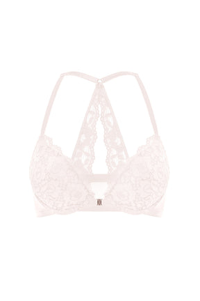 Lacy Racerback Push Up Bra