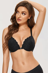 Lacy Racerback Push Up Bra