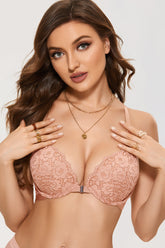 Lacy Racerback Push Up Bra