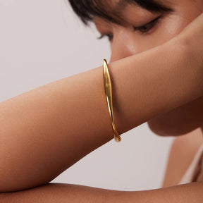 Pulseira Cúbica Banhada a Ouro 18k