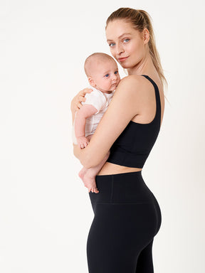 V Neck Nursing Crop Tank Top