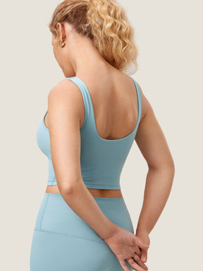 V Neck Nursing Crop Tank Top