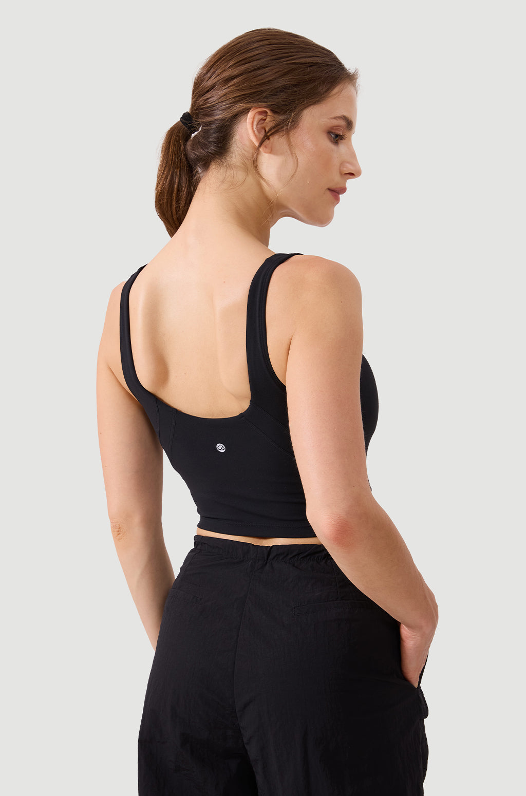 V Neck Longline Sports Bra