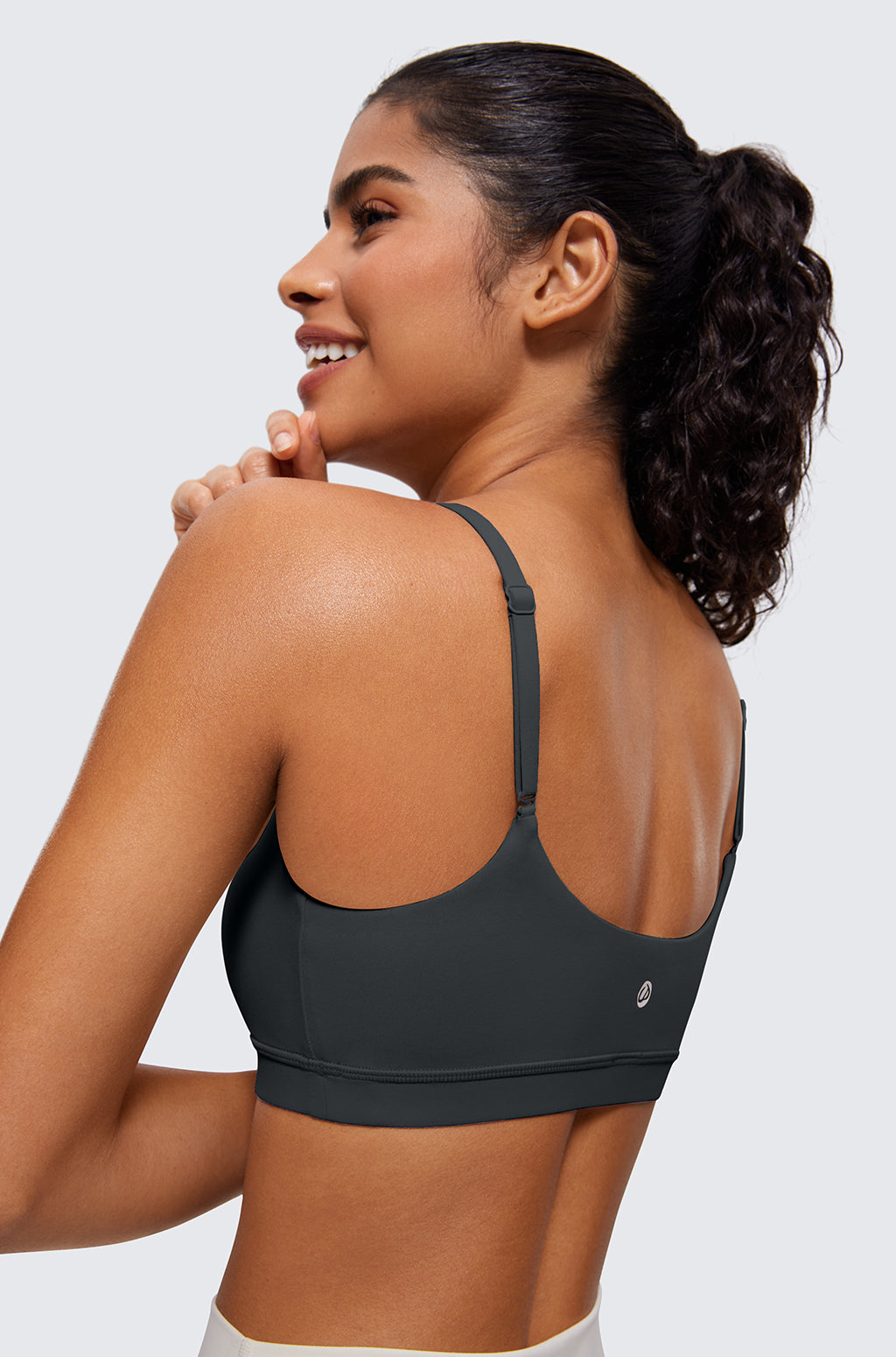Adjustable Spaghetti Straps Sports Bra