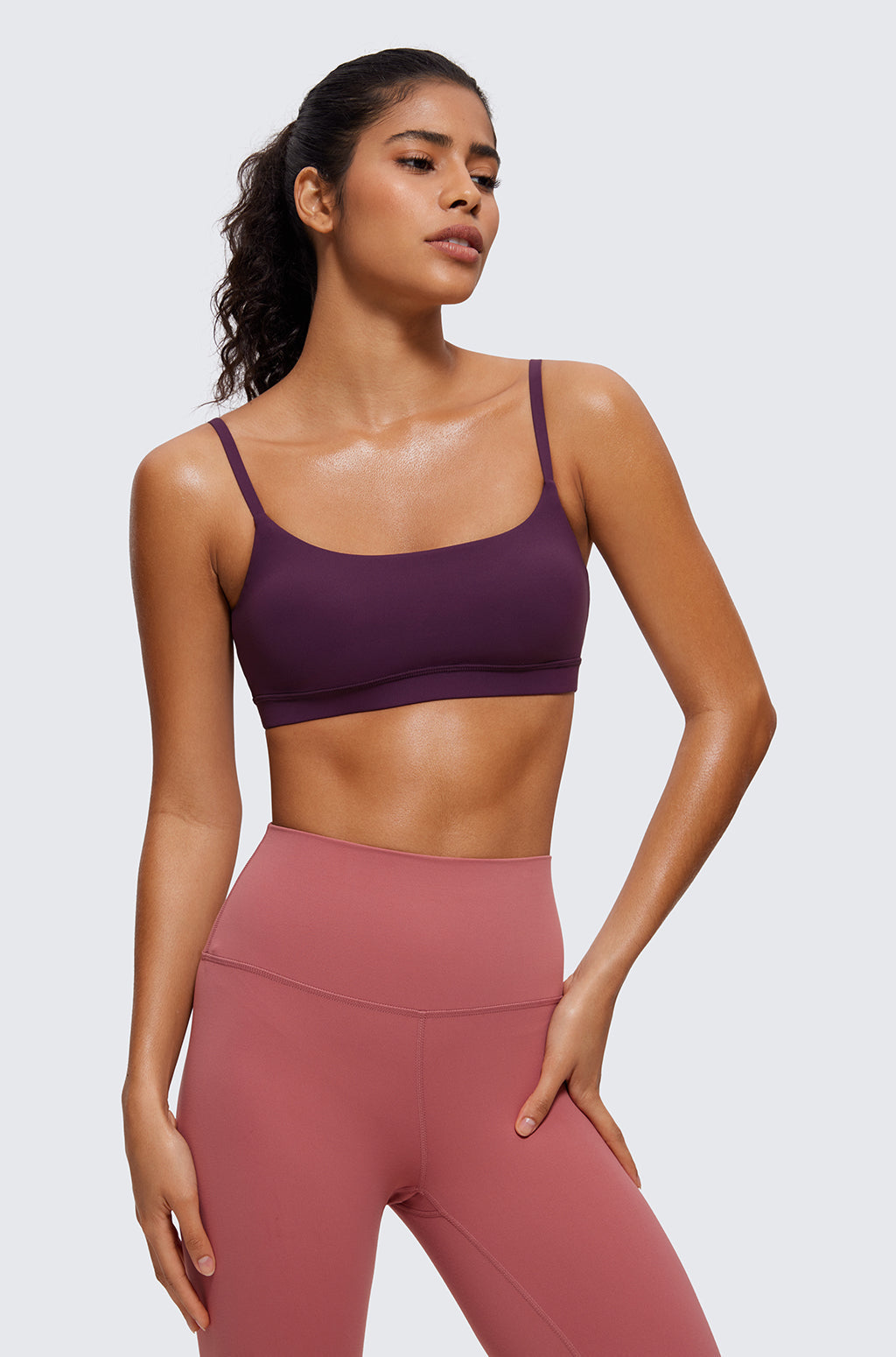 Adjustable Spaghetti Straps Sports Bra