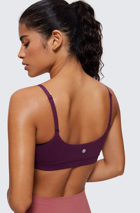 Adjustable Spaghetti Straps Sports Bra