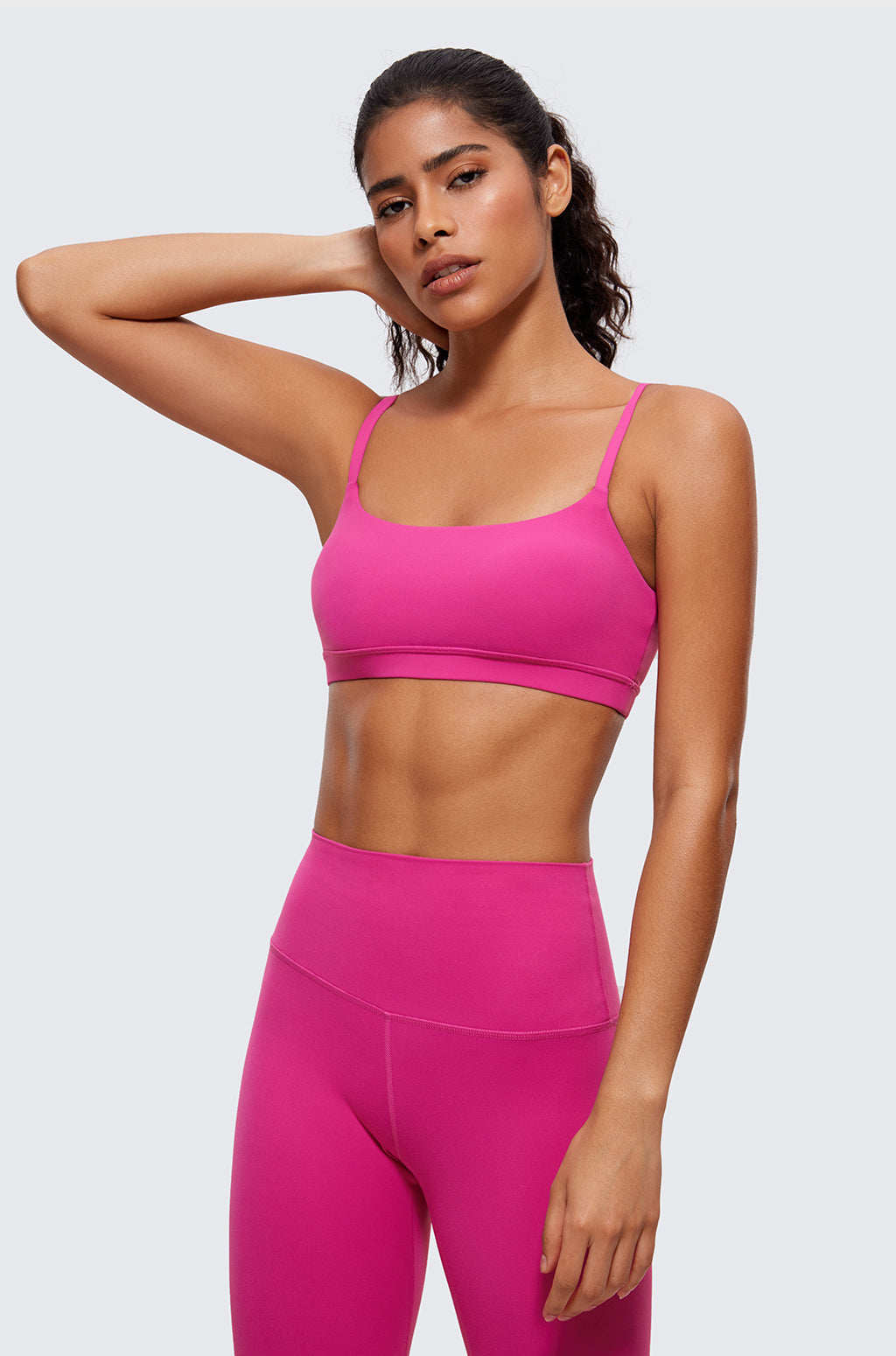 Adjustable Spaghetti Straps Sports Bra