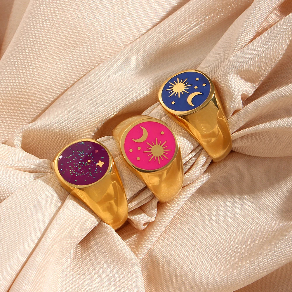 Anel Signet Universo