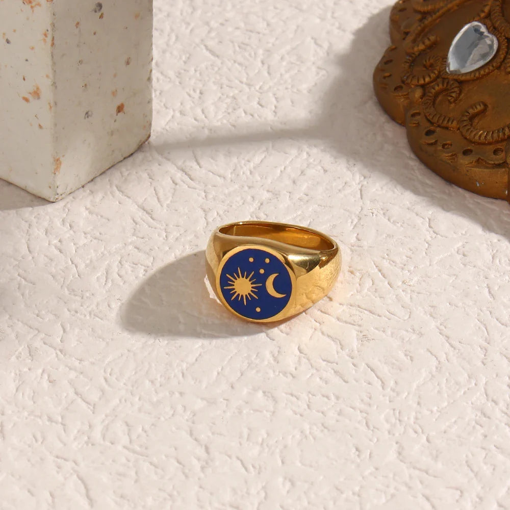 Anel Signet Universo