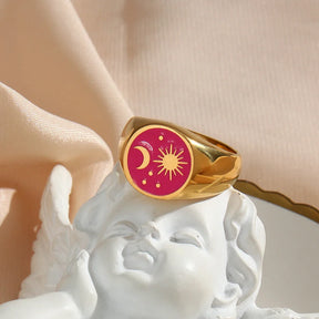 Anel Signet Universo