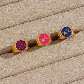 Anel Signet Universo