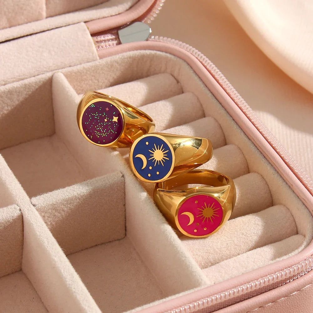 Anel Signet Universo