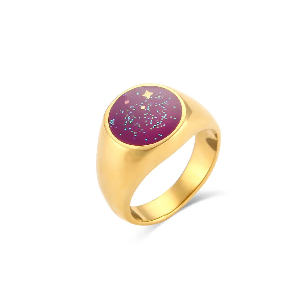 Anel Signet Universo