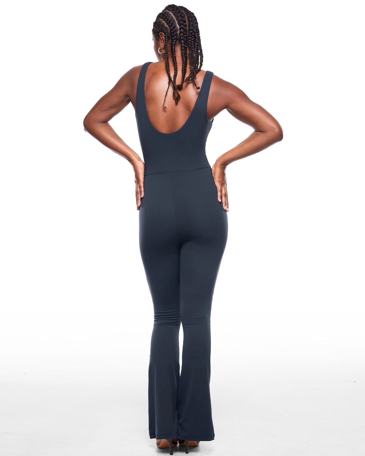 Natrelax™ V Neck Flare Jumpsuit