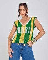 regata tricot arena brasil copa 2026 + frete grátis