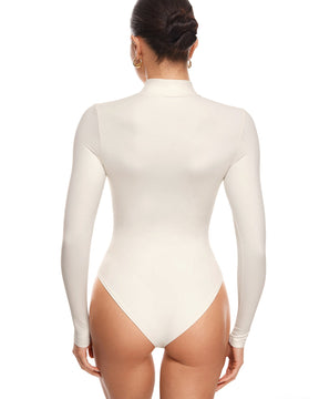 Natrelax™ Mock Neck Long Sleeve Bodysuit