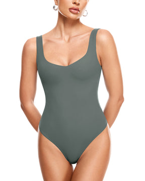 Natrelax™ V Neck Sleeveless Bodysuit