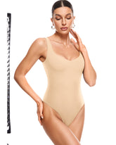 Natrelax™ V Neck Sleeveless Bodysuit