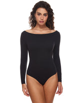 Natrelax™ Long Sleeve Boat Neck Bodysuit