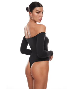 Natrelax™ Off The Shoulder Long Sleeve Bodysuit