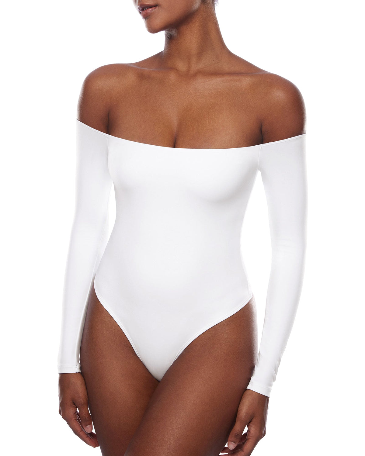 Natrelax™ Off The Shoulder Long Sleeve Bodysuit