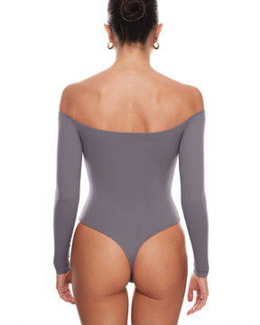 Natrelax™ Off The Shoulder Long Sleeve Bodysuit