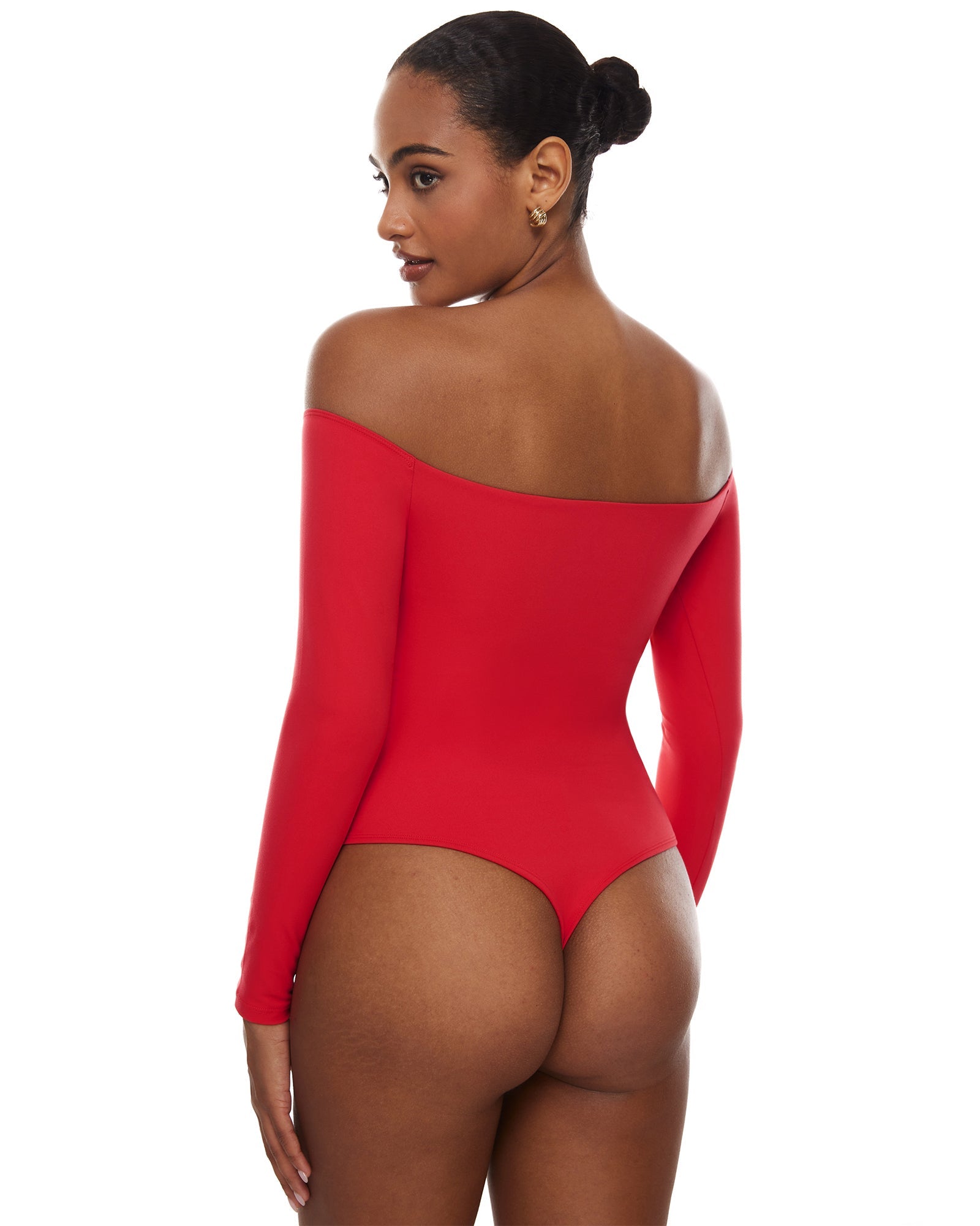 Natrelax™ Off The Shoulder Long Sleeve Bodysuit