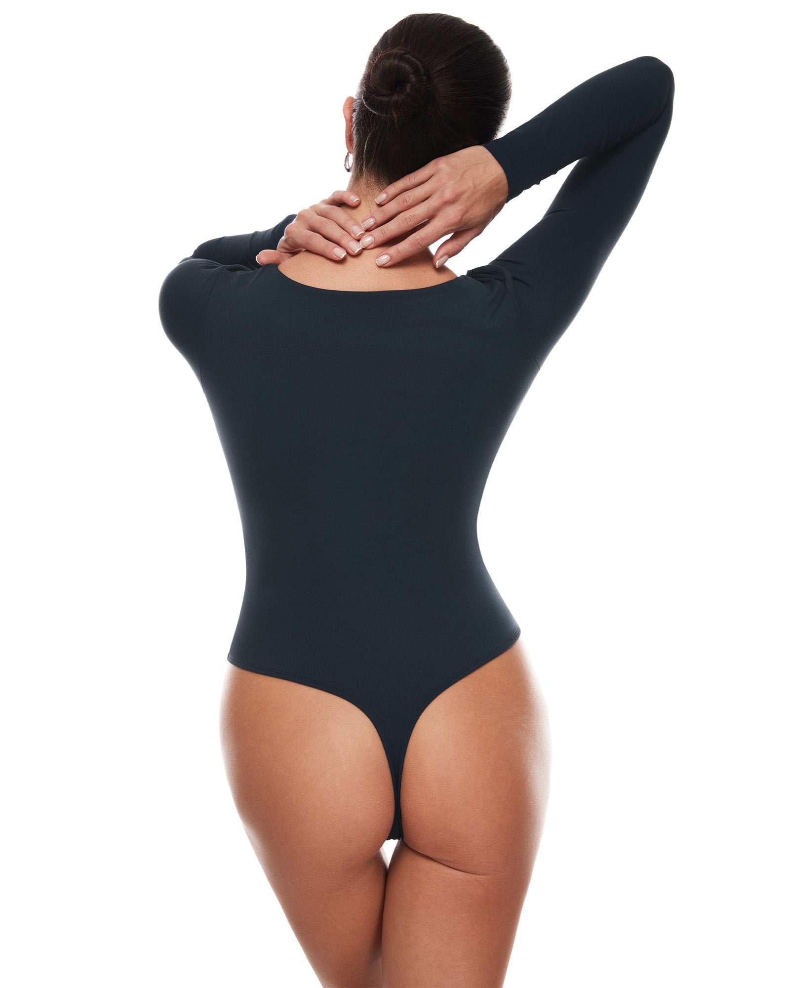 V Neck Long Sleeve Bodysuit