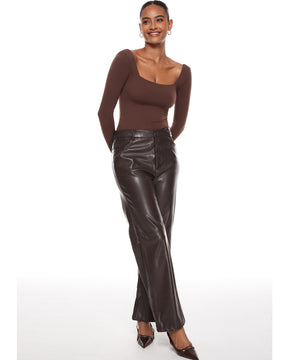 Natrelax™ Sqaure Neck Long Sleeve Bodysuit