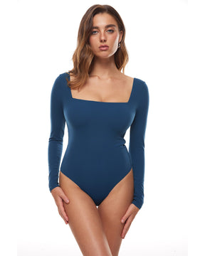 Natrelax™ Sqaure Neck Long Sleeve Bodysuit