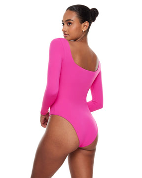 Natrelax™ Sqaure Neck Long Sleeve Bodysuit