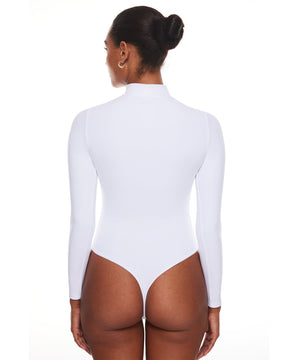 Natrelax™ Long Sleeve Turtleneck Cut Out Bodysuits