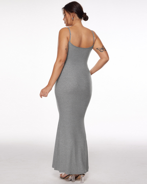 Ribbed Long Slip Dress