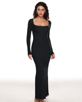 Ribbed Long Sleeve Dress