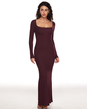 Ribbed Long Sleeve Dress