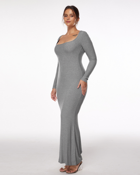 Ribbed Long Sleeve Dress