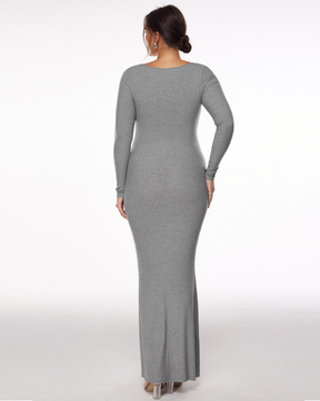 Ribbed Long Sleeve Dress