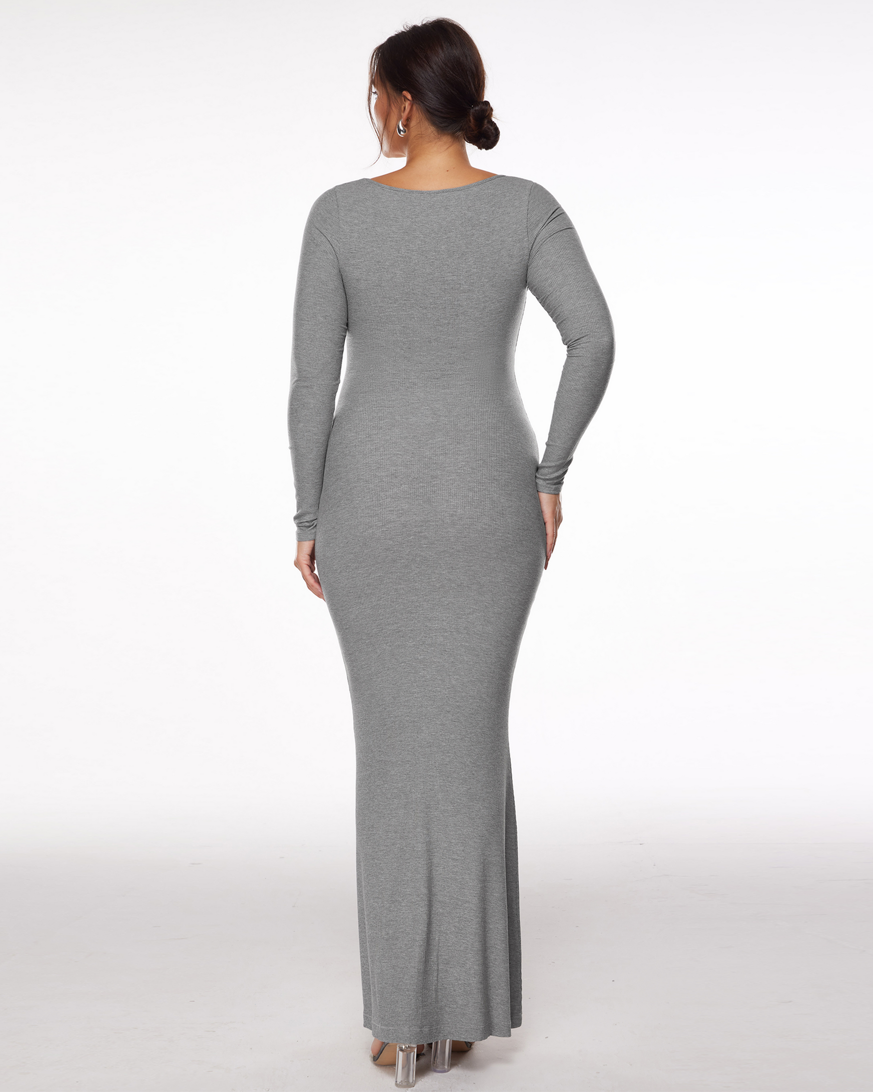 Ribbed Long Sleeve Dress