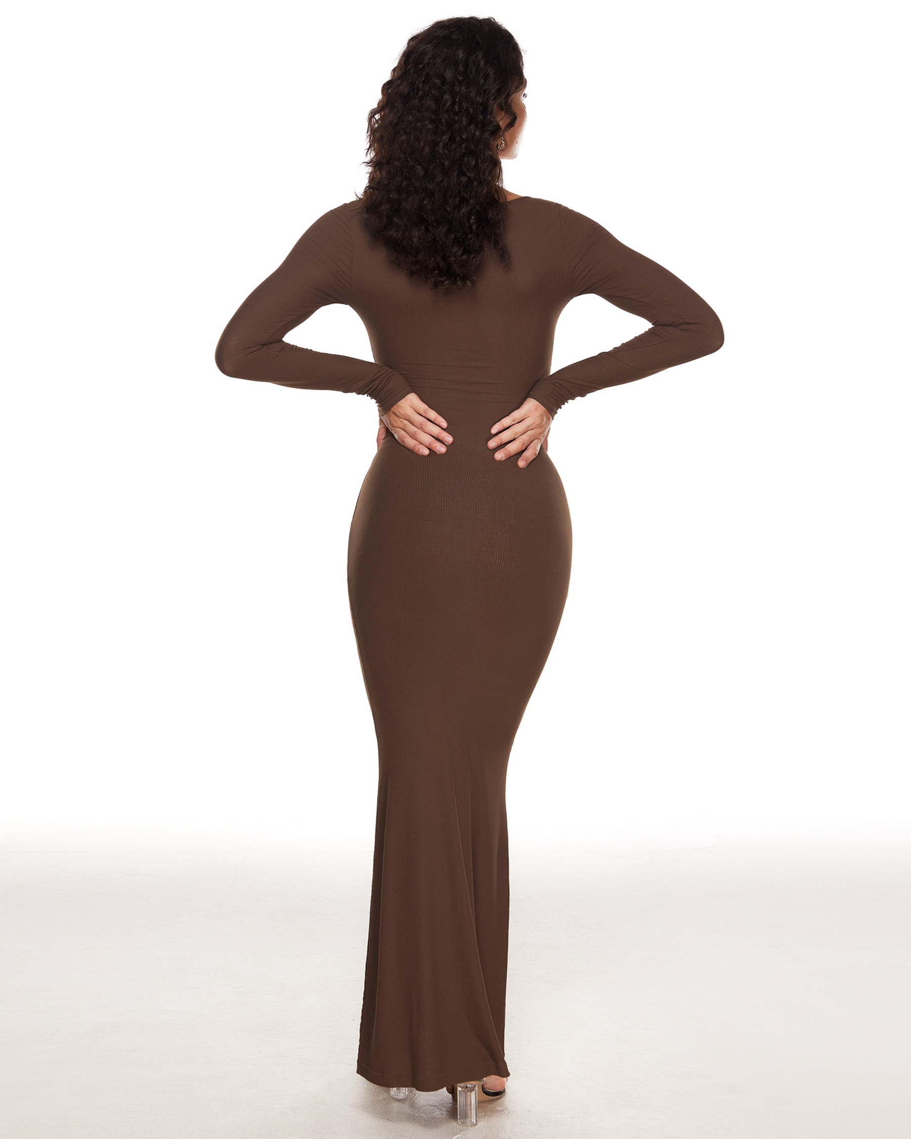 Ribbed Long Sleeve Dress