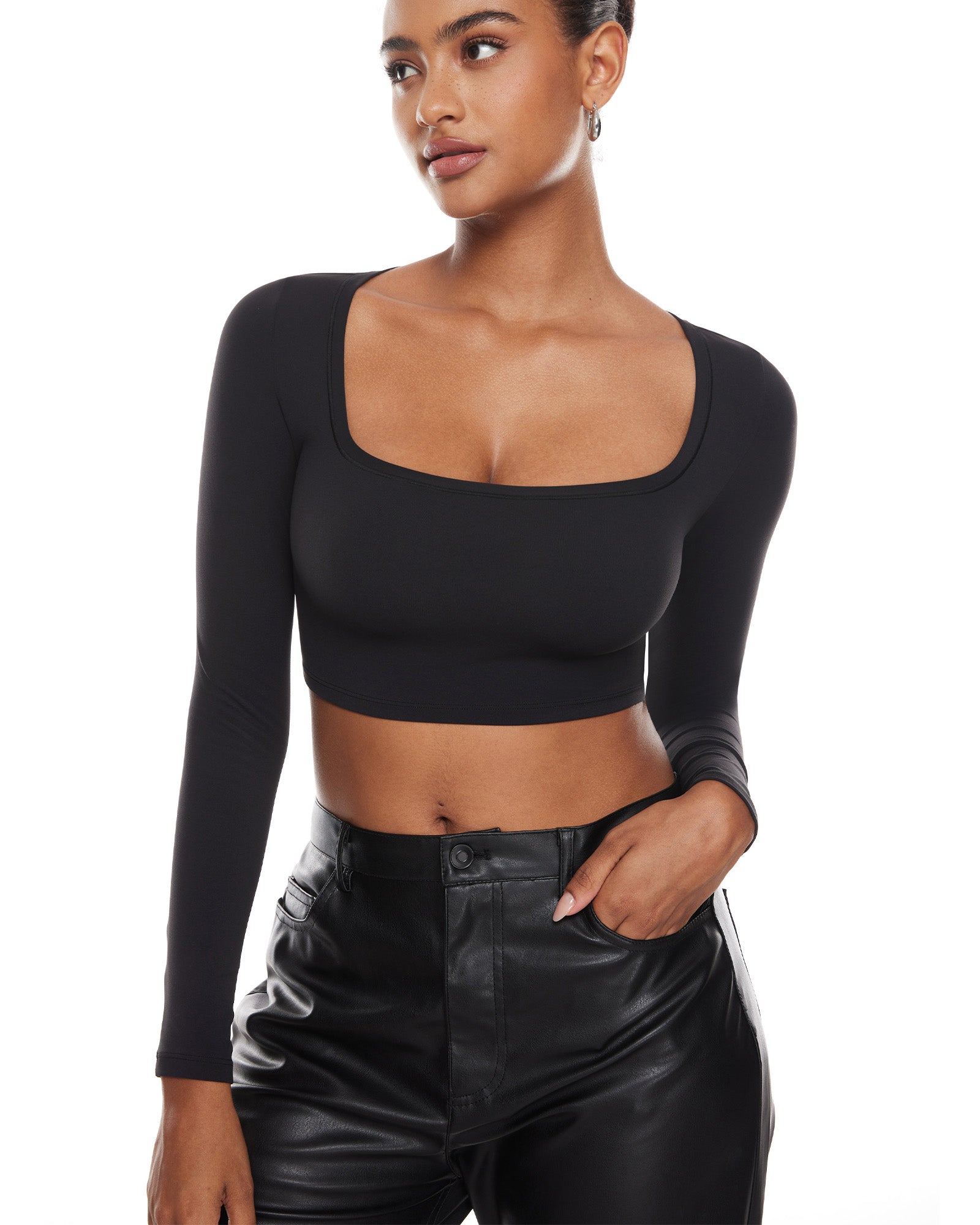 Natrelax™ Basic Long Sleeve Crop Top