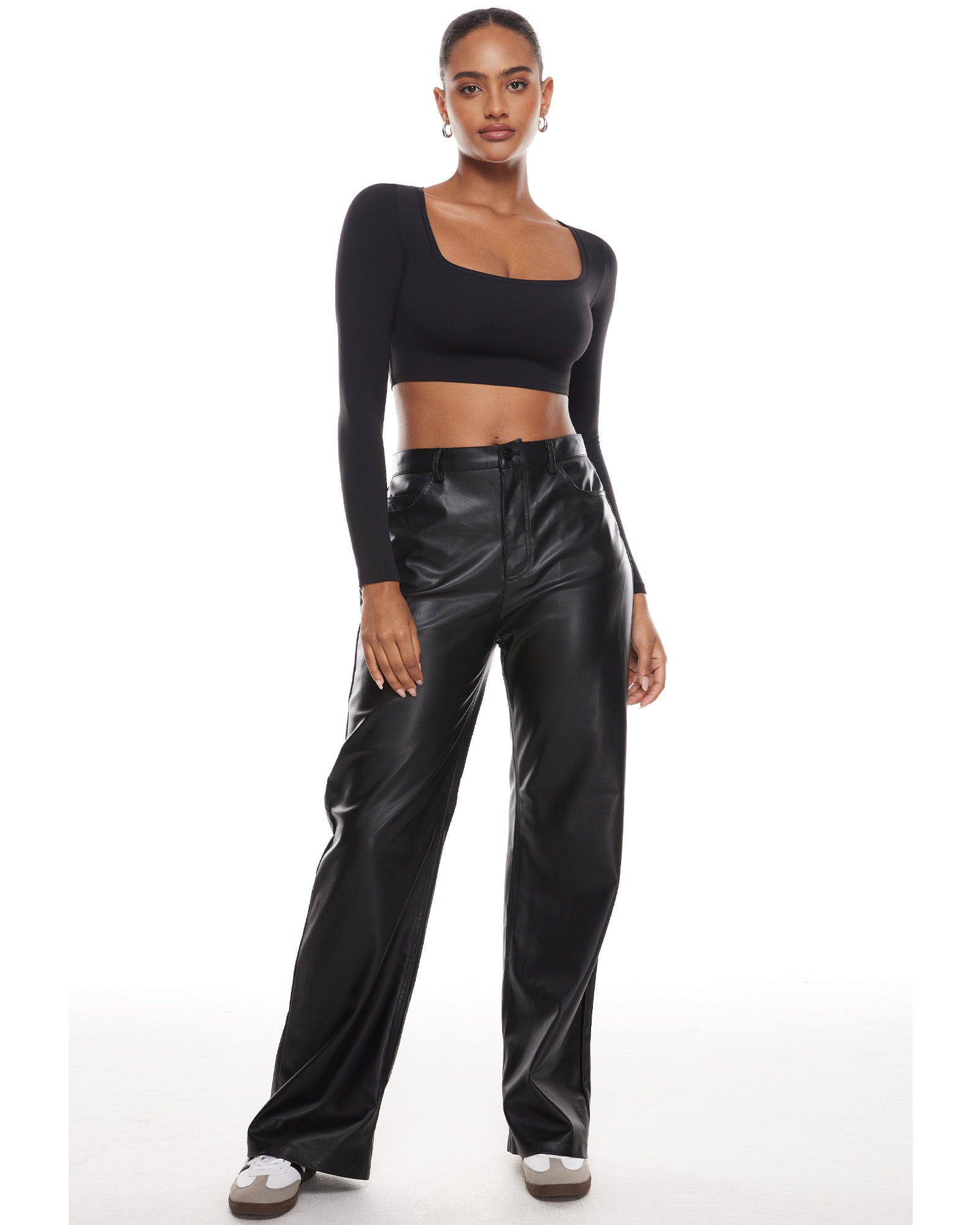 Natrelax™ Basic Long Sleeve Crop Top