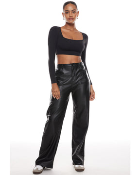 Natrelax™ Basic Long Sleeve Crop Top