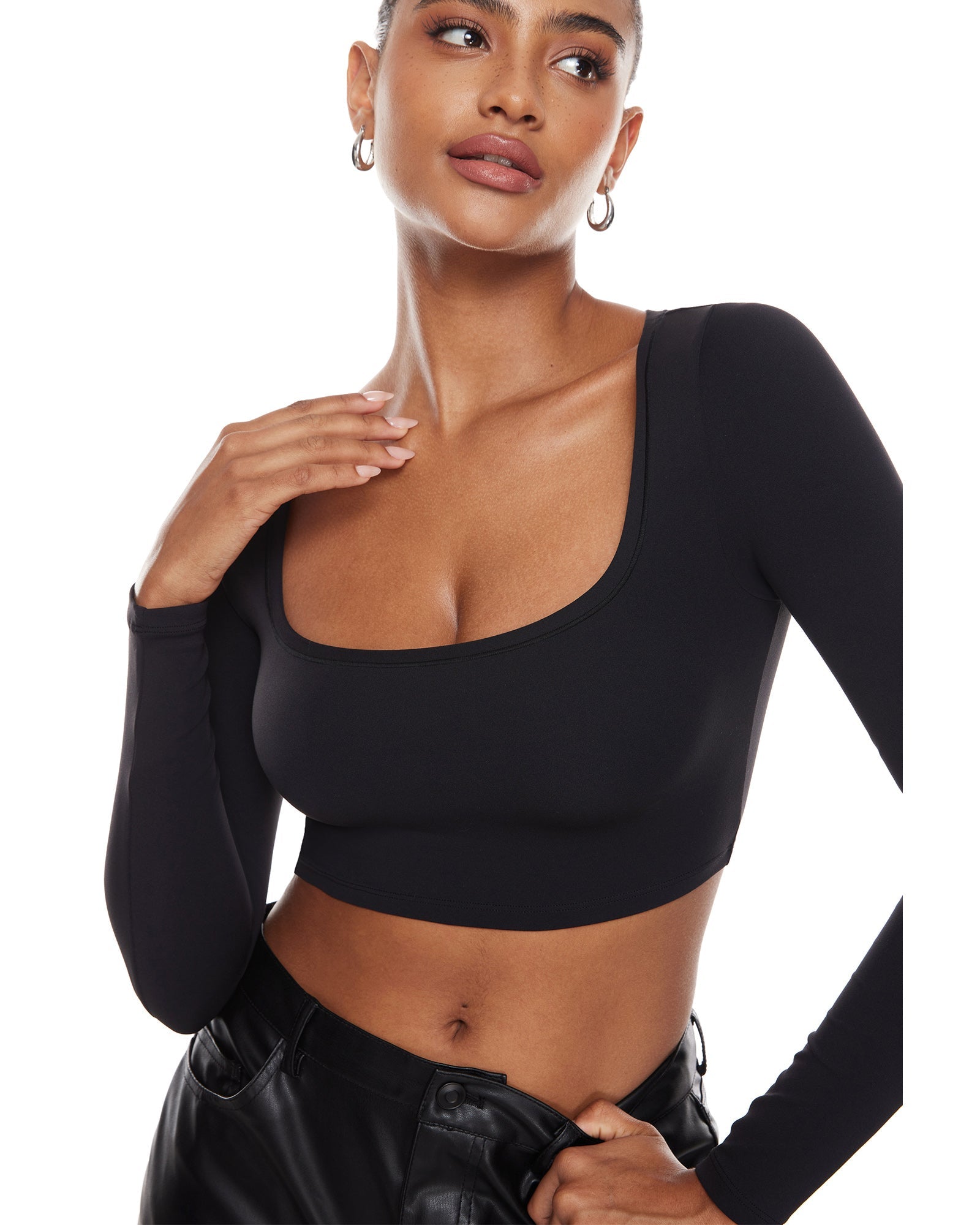 Natrelax™ Basic Long Sleeve Crop Top