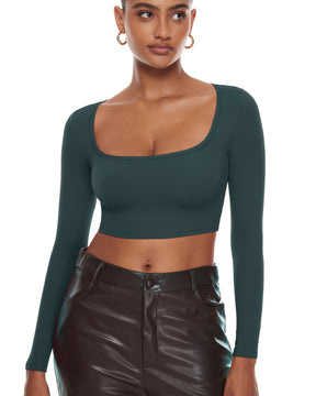 Natrelax™ Basic Long Sleeve Crop Top