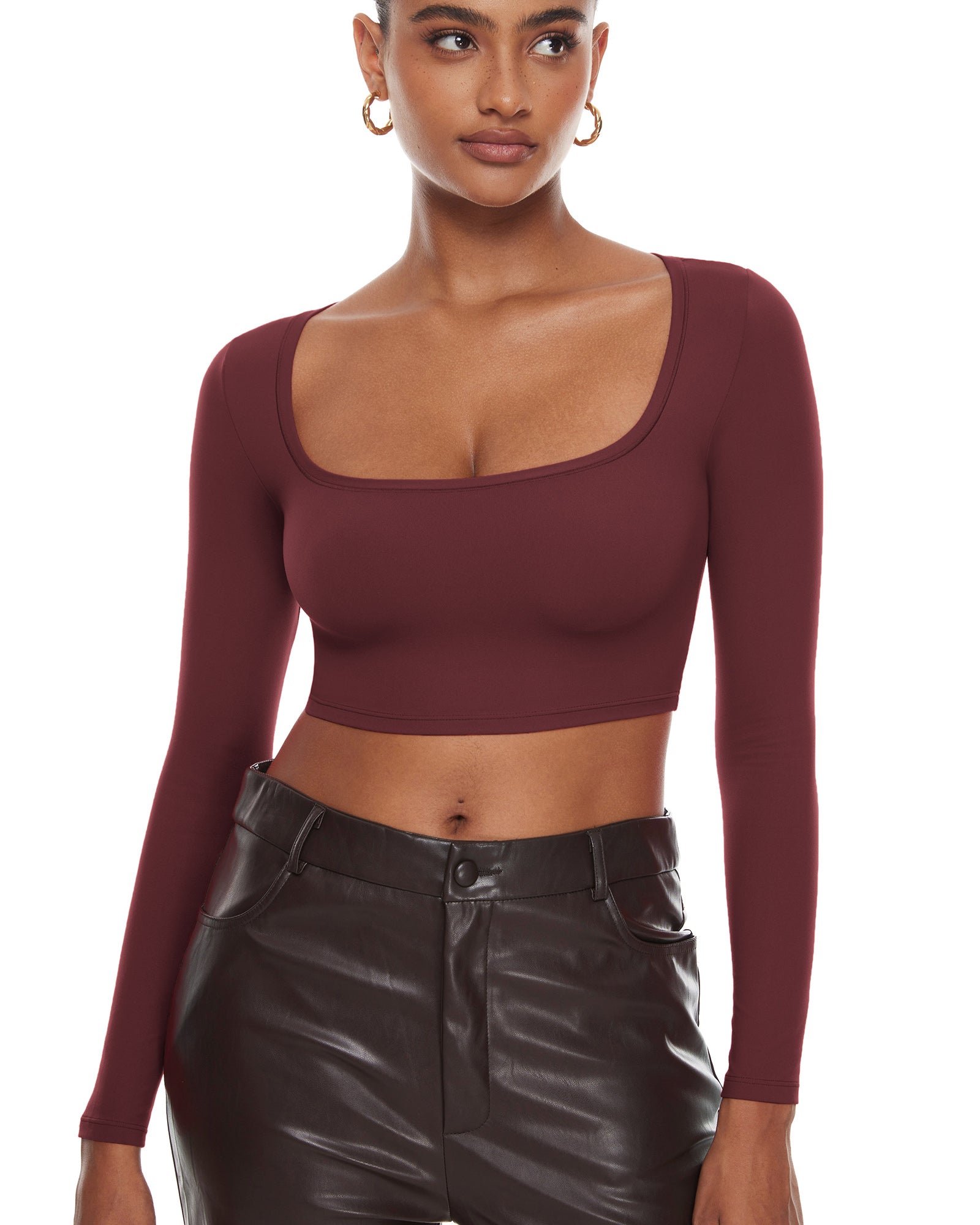 Natrelax™ Basic Long Sleeve Crop Top