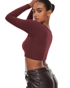 Natrelax™ Basic Long Sleeve Crop Top